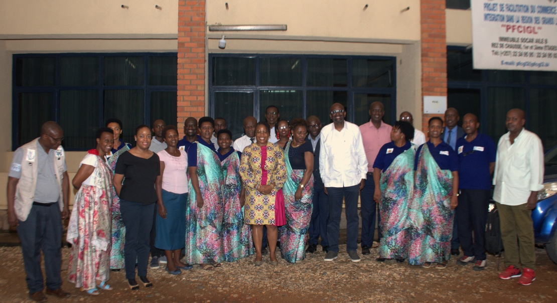 Magueye Dia, Chef de Projet du PFCIGL Burundi  va pour d’autres horizons professionnels : un départ  douloureux pour le personnel